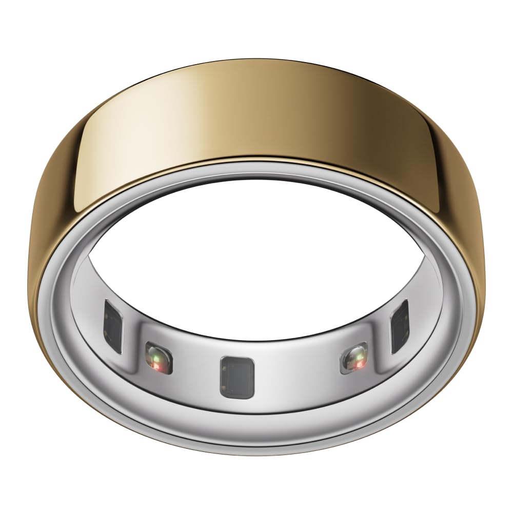 Oura Ring 4 - Silver - Size 8 - Smart Ring - Size First with Oura Ring 4 Sizing Kit - Sleep Tracking Wearable - Heart Rate - Fitness Tracker - Up to 8 Days of Battery Life