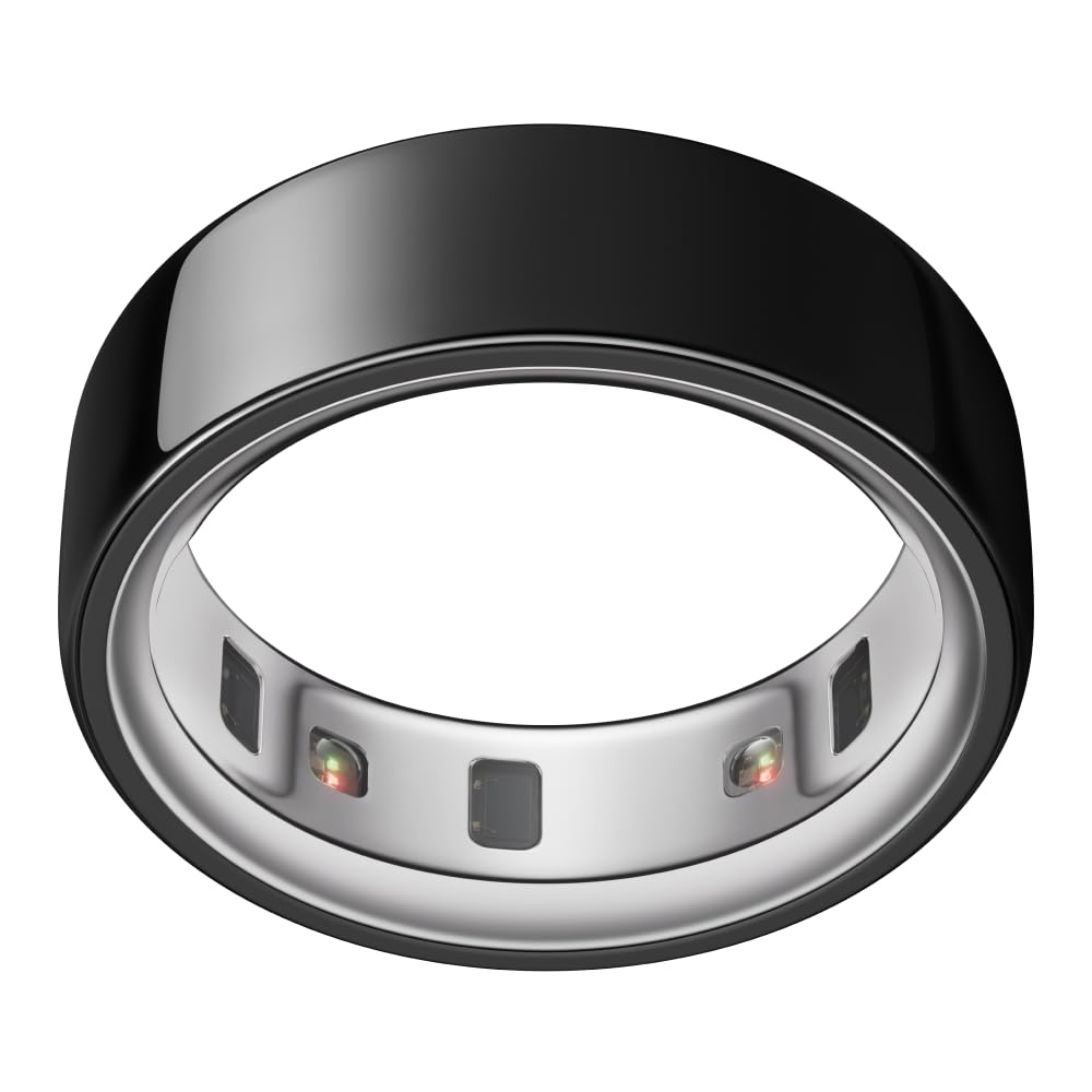 Oura Ring 4 - Silver - Size 8 - Smart Ring - Size First with Oura Ring 4 Sizing Kit - Sleep Tracking Wearable - Heart Rate - Fitness Tracker - Up to 8 Days of Battery Life