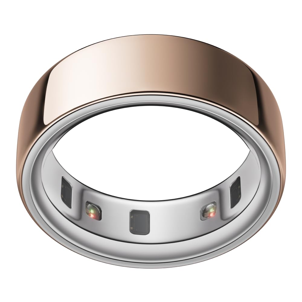 Oura Ring 4 - Silver - Size 8 - Smart Ring - Size First with Oura Ring 4 Sizing Kit - Sleep Tracking Wearable - Heart Rate - Fitness Tracker - Up to 8 Days of Battery Life