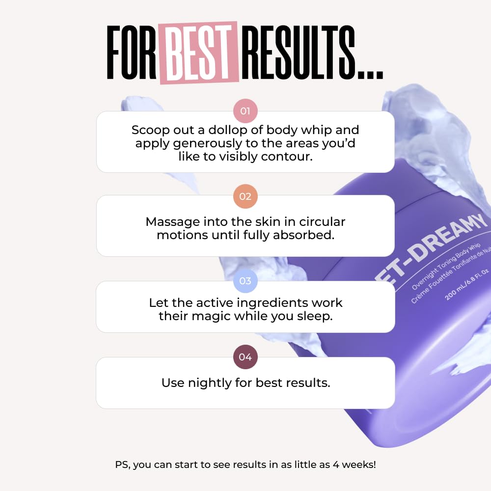 MAËLYS GET-DREAMY Overnight Toning Whip - Body Firming Whip That Works While You Sleep - Helps Target The Appearance Of Loose Skin On The Body