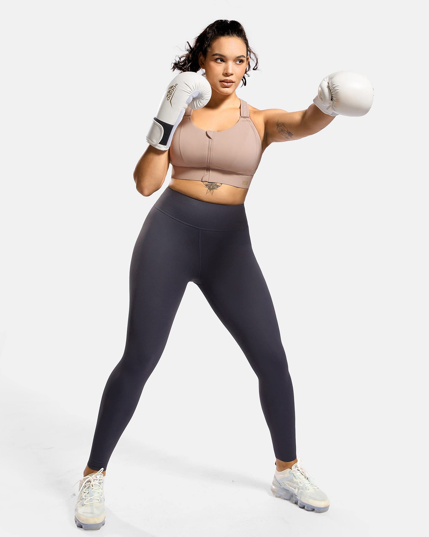 Zip Front Adjustable High Impact Sports Bras for Women Premium Quality Full Coverage Workout Running Removable Pads