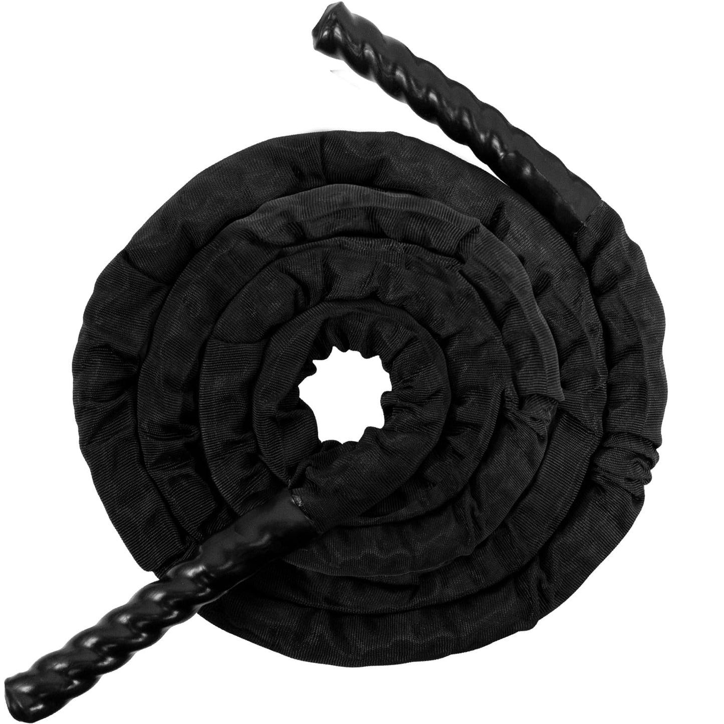 Battle Rope Exercise Rope 1.26/1.5inch, 30 40FT Heavy Exercise Rope Weighted Battle Rope for Home Gym,Training Heavy Rope for Workout Exercise