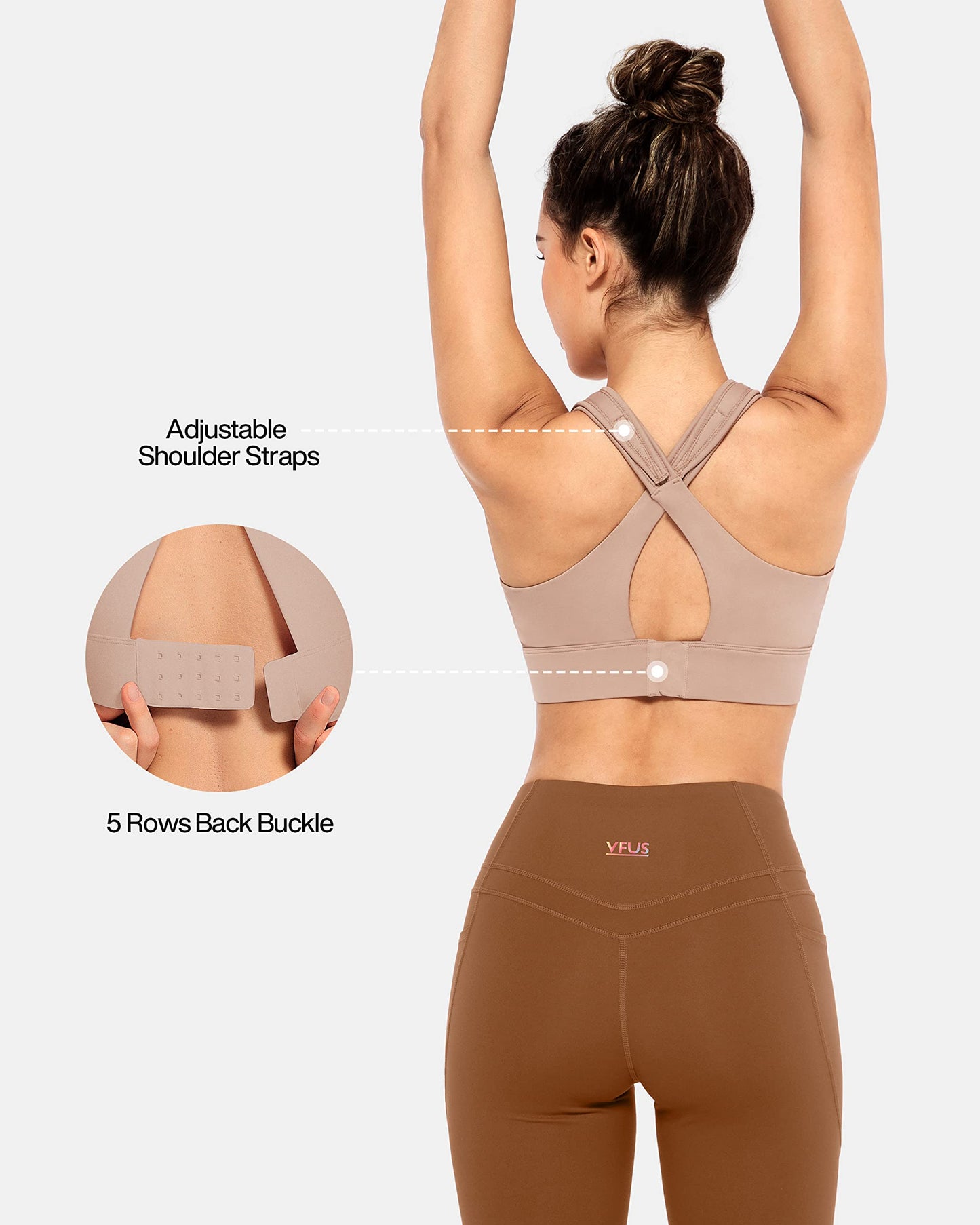 Zip Front Adjustable High Impact Sports Bras for Women Premium Quality Full Coverage Workout Running Removable Pads
