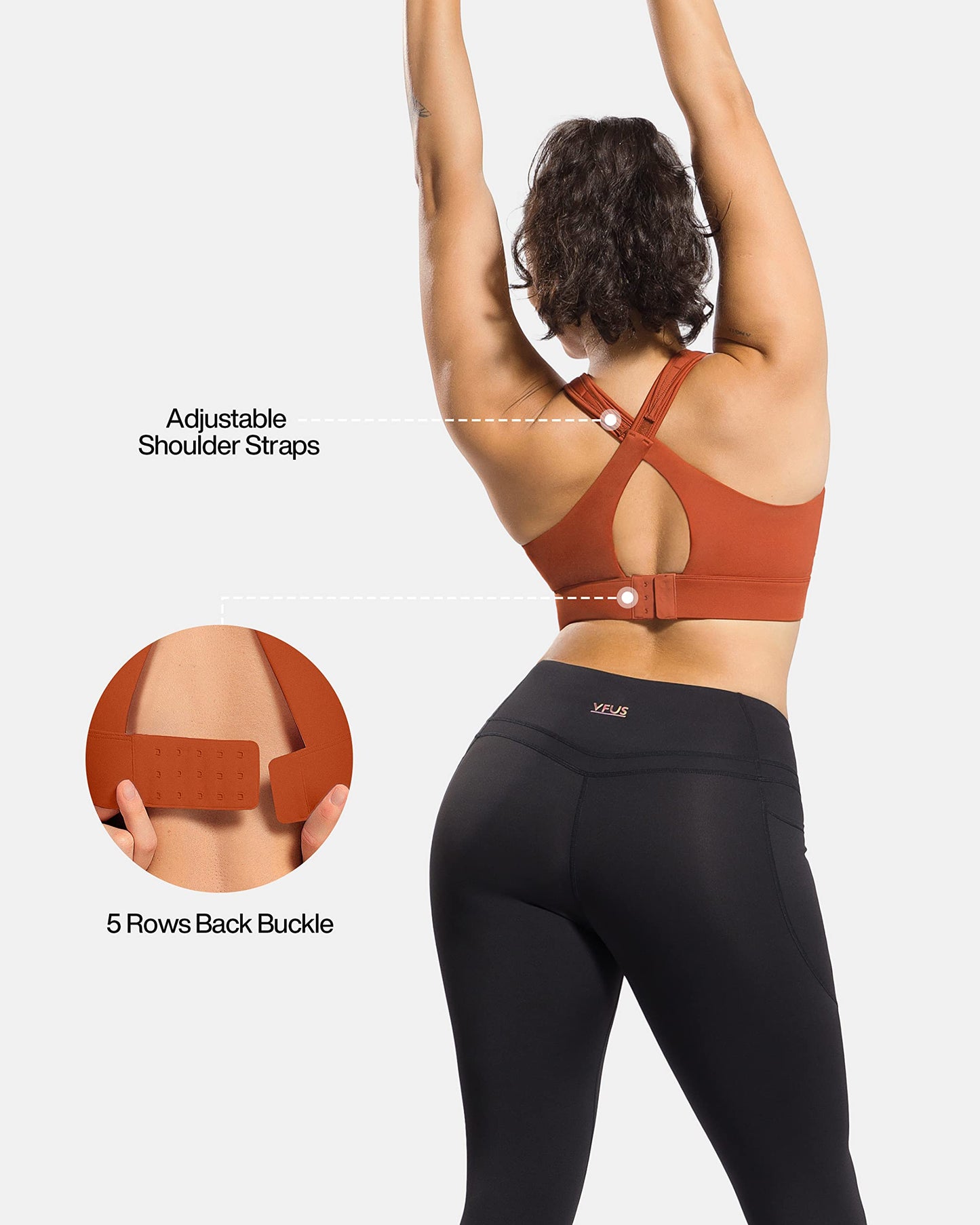 Zip Front Adjustable High Impact Sports Bras for Women Premium Quality Full Coverage Workout Running Removable Pads