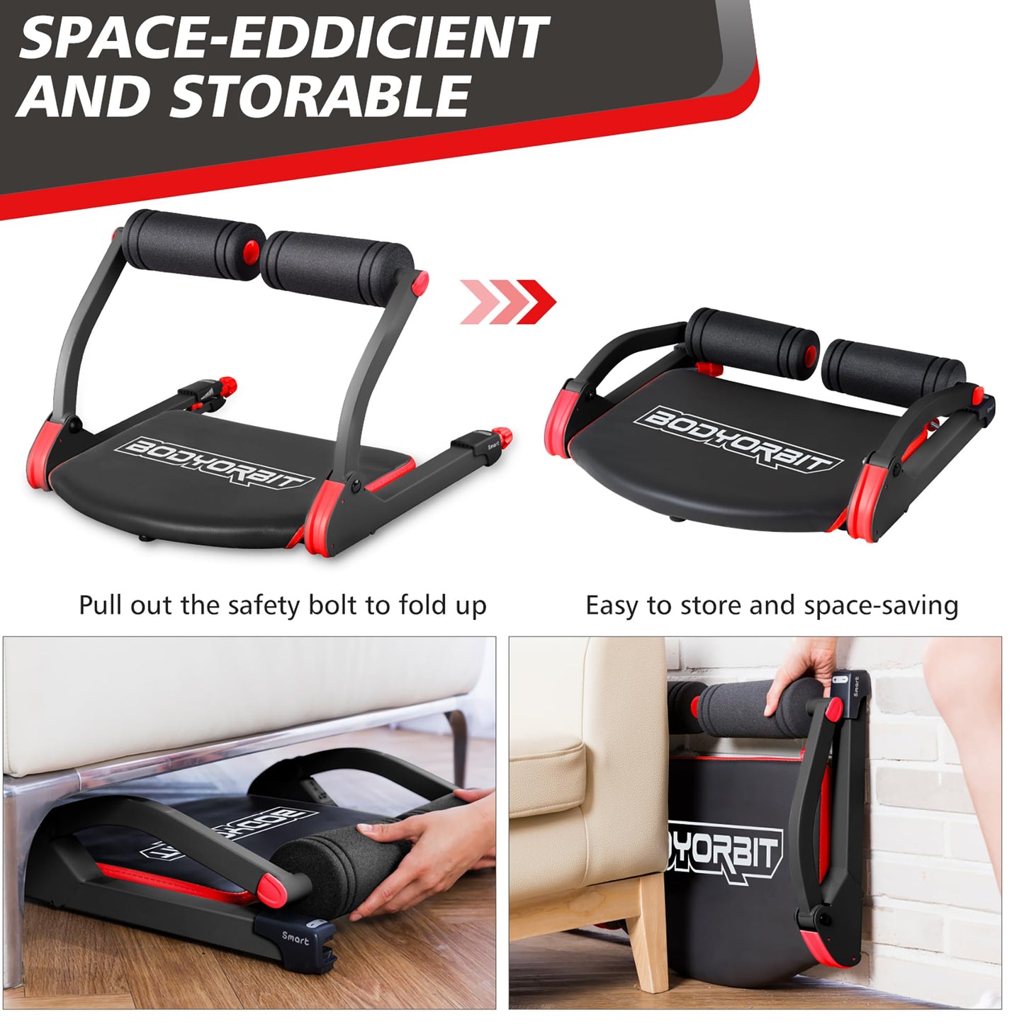 WONDER CORE Smart, Ab Workout Equipment, Sit Up Machine & Exercise Equipment, Ab Crunch Machine for Stomach Workout, Ab Core Trainer Abdominal Machine, Fitness Equipment for Home Gym