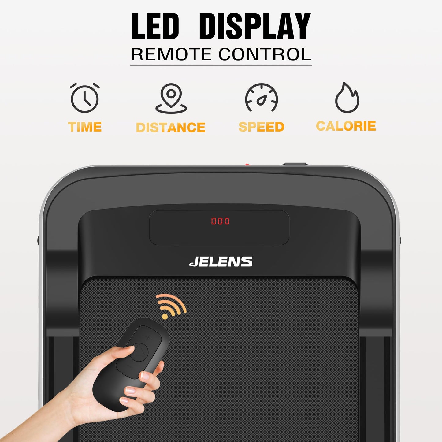 Walking Pad 2 in 1 Treadmill for Walking and Jogging, Under Desk Treadmill for Home Office with Remote Control, 2.5HP Portable Walking Treadmill, Desk Treadmill in LED Display