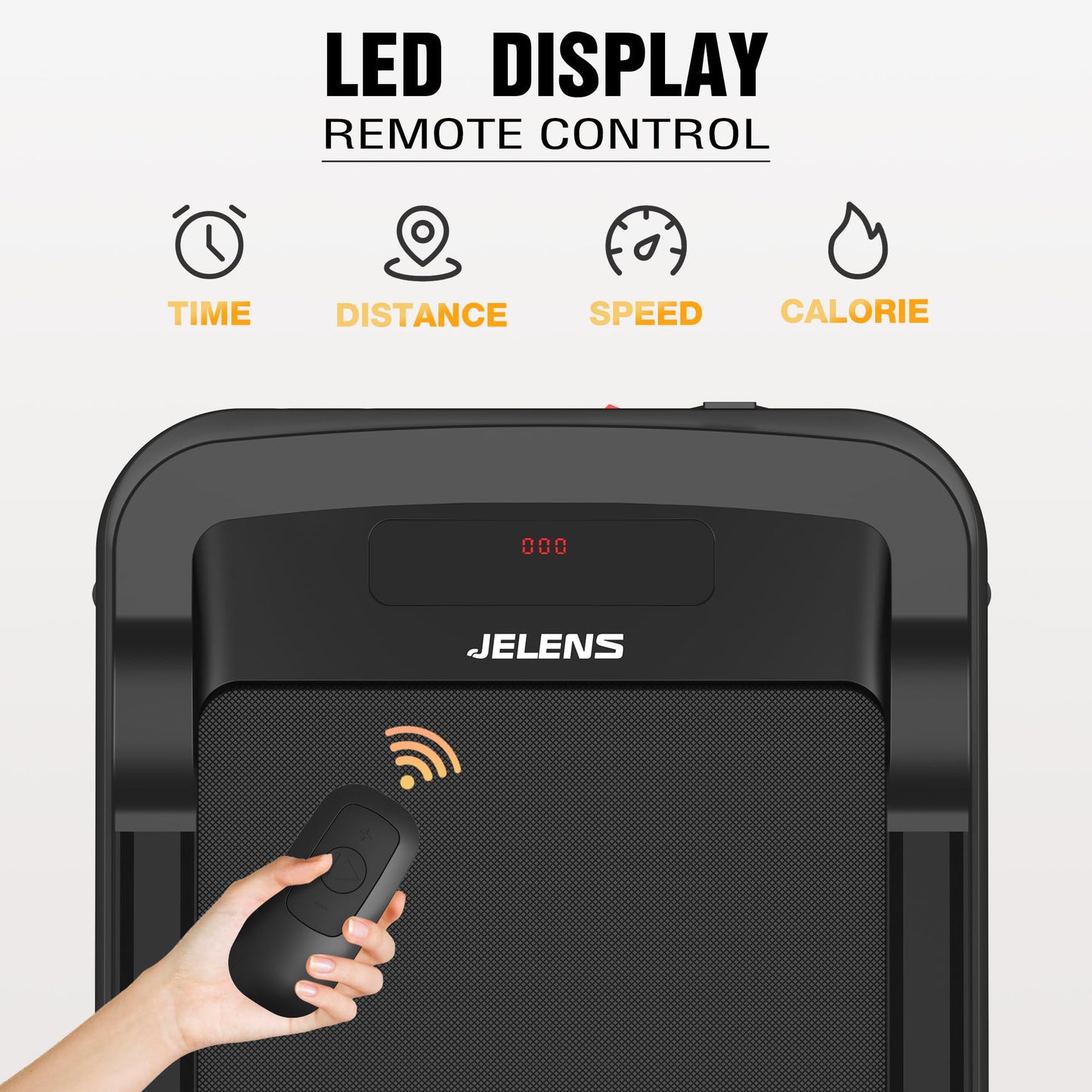 Walking Pad 2 in 1 Treadmill for Walking and Jogging, Under Desk Treadmill for Home Office with Remote Control, 2.5HP Portable Walking Treadmill, Desk Treadmill in LED Display