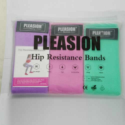 Fabric Resistance Bands for Working Out, 5 Levels Booty Bands for Women Men, Cloth Workout Bands Resistance Loop Exercise Bands for Legs Butt at Home Fitness, Yoga, Pilates