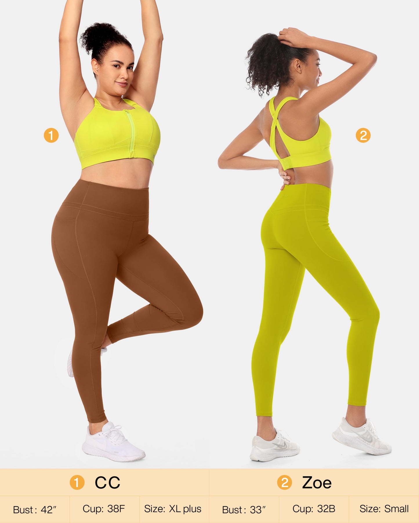 Zip Front Adjustable High Impact Sports Bras for Women Premium Quality Full Coverage Workout Running Removable Pads