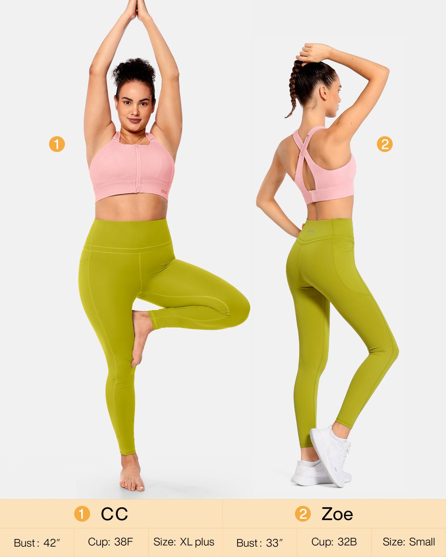 Zip Front Adjustable High Impact Sports Bras for Women Premium Quality Full Coverage Workout Running Removable Pads