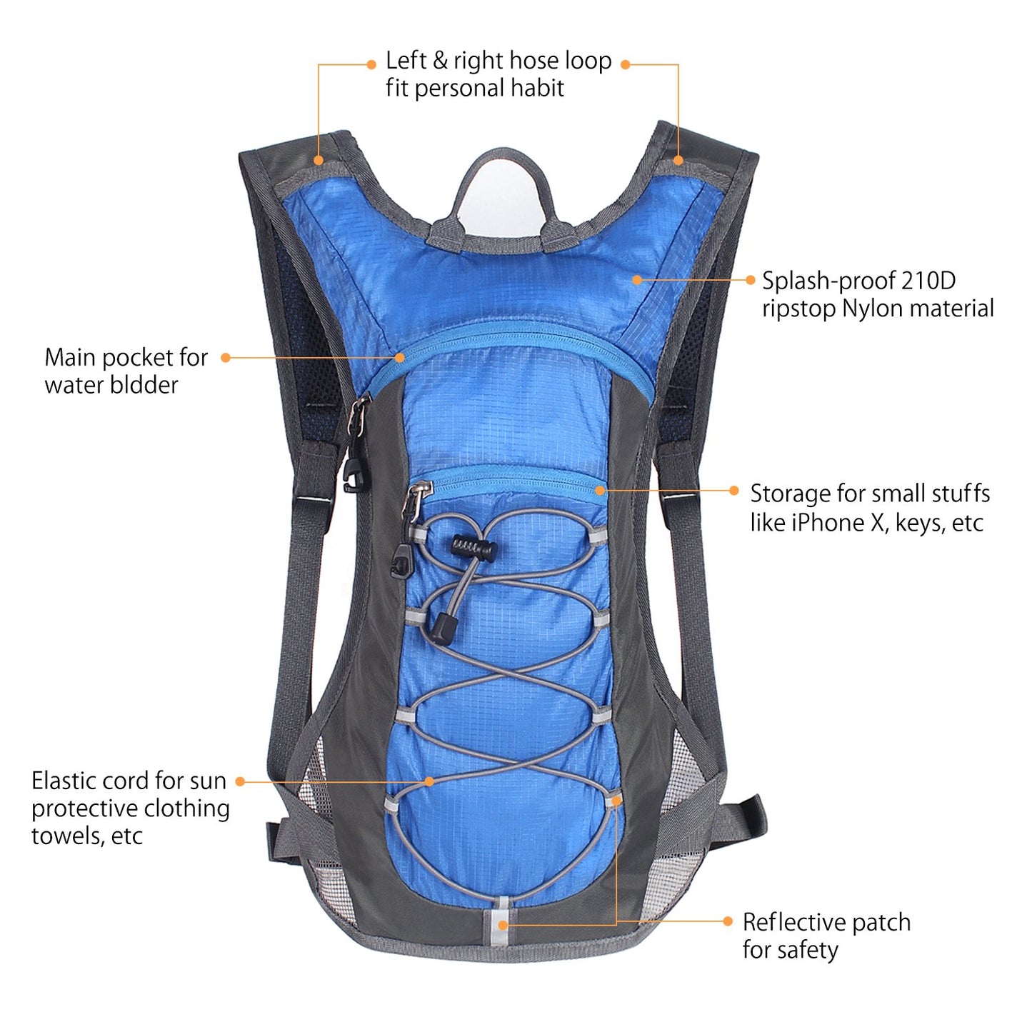Unigear Hydration Pack Backpack with 70 oz 2L Water Bladder for Running, Hiking, Cycling, Climbing, Camping, Biking