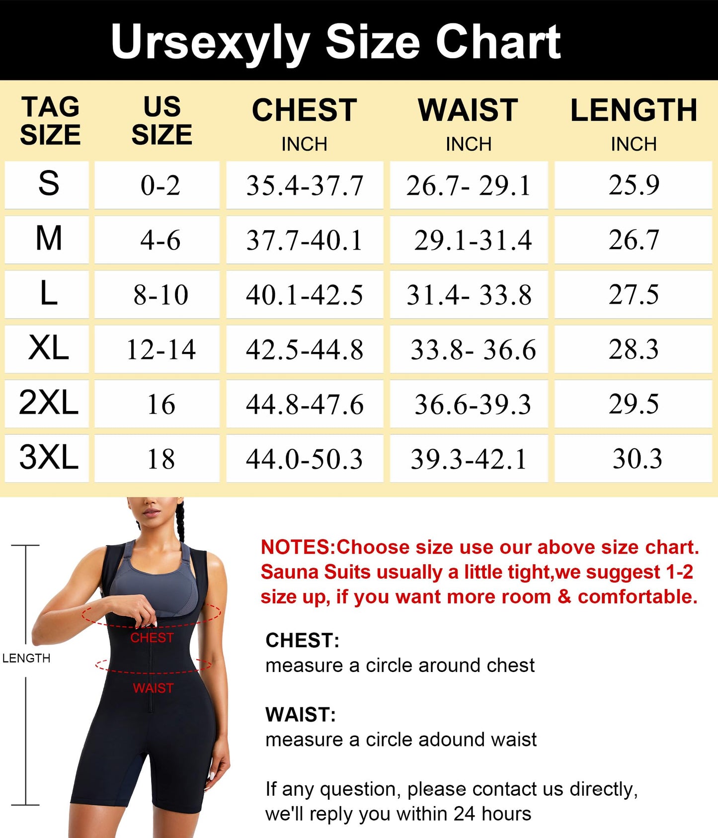 URSEXYLY Sauna Suit for Women Sweat Vest Waist Trainer 3 in 1 Slimming Full Body Shaper Workout Top with Sleeve Shorts